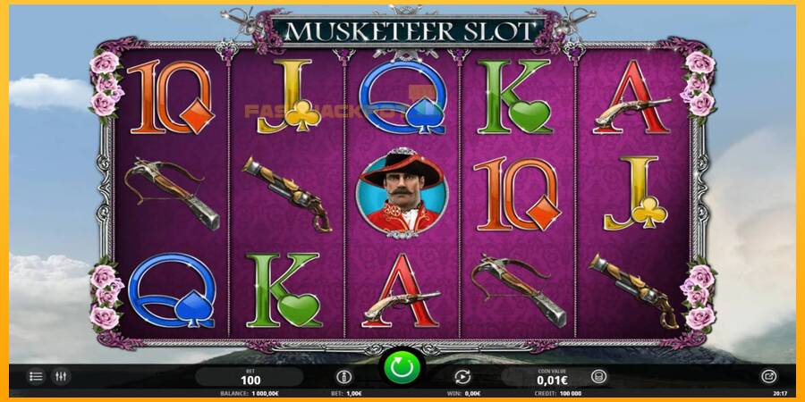 Hrací automat: Musketeer Slot s reálnou šancou na výhru