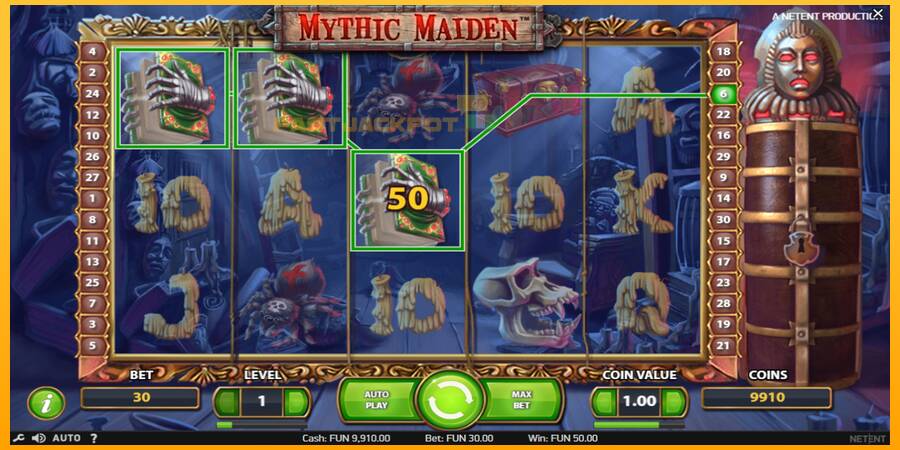 Hrací automat: Mythic Maiden s reálnou šancou na výhru