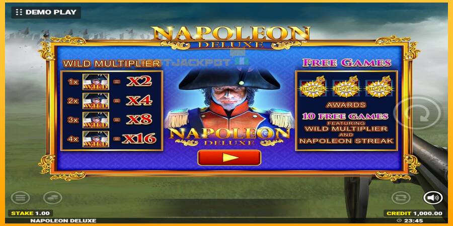 Hrací automat: Napoleon Deluxe s reálnou šancou na výhru