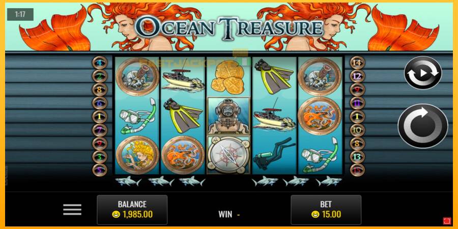 Hrací automat: Ocean Treasure s reálnou šancou na výhru