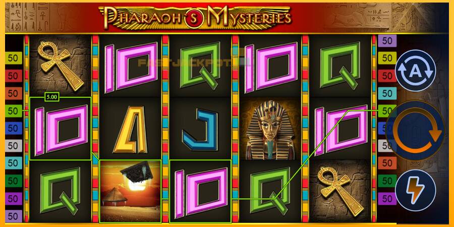 Hrací automat: Pharaohs Mysteries s reálnou šancou na výhru