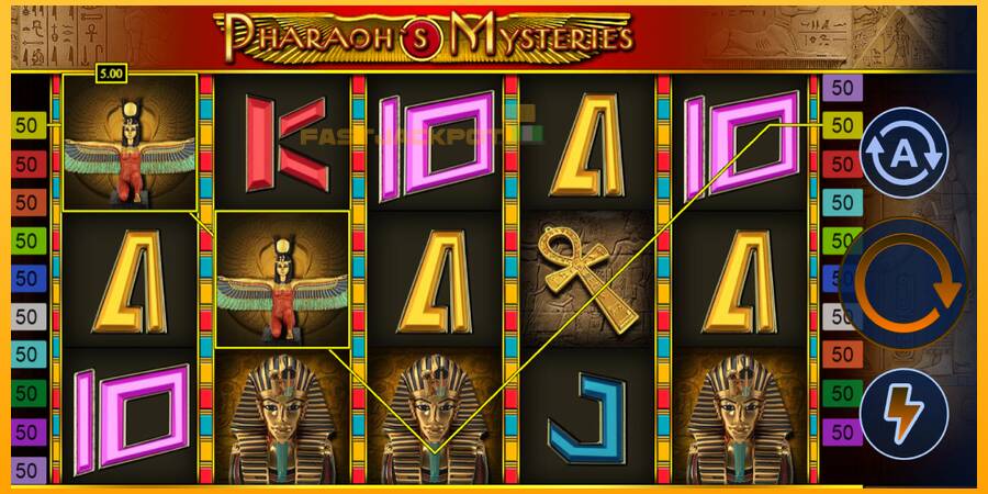 Hrací automat: Pharaohs Mysteries s reálnou šancou na výhru