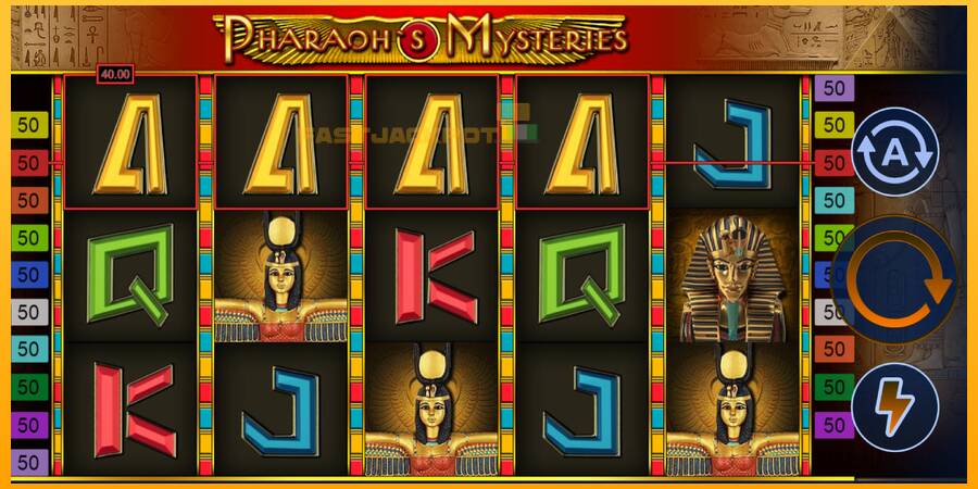 Hrací automat: Pharaohs Mysteries s reálnou šancou na výhru