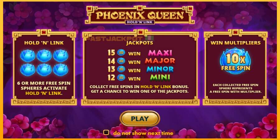 Hrací automat: Phoenix Queen Hold N Link s reálnou šancou na výhru