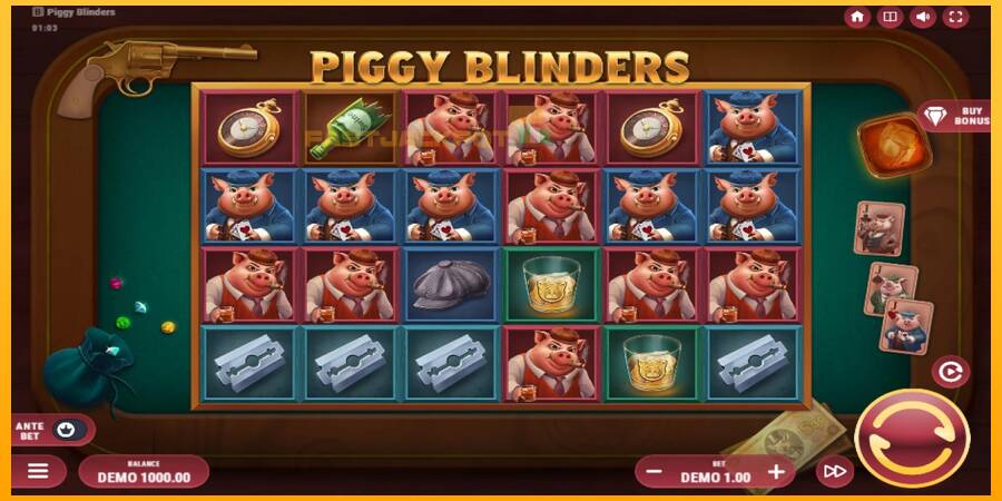 Hrací automat: Piggy Blinders s reálnou šancou na výhru