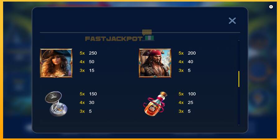 Hrací automat: Pirate Gold Hold and Win s reálnou šancou na výhru