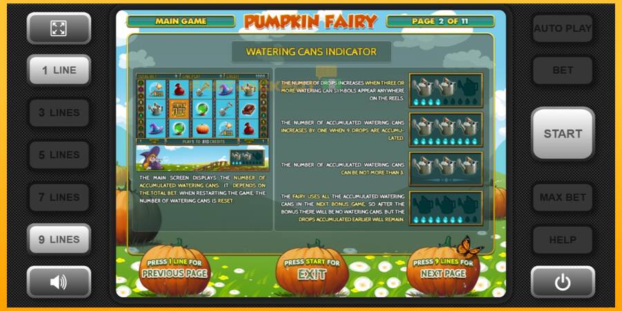 Hrací automat: Pumpkin Fairy s reálnou šancou na výhru