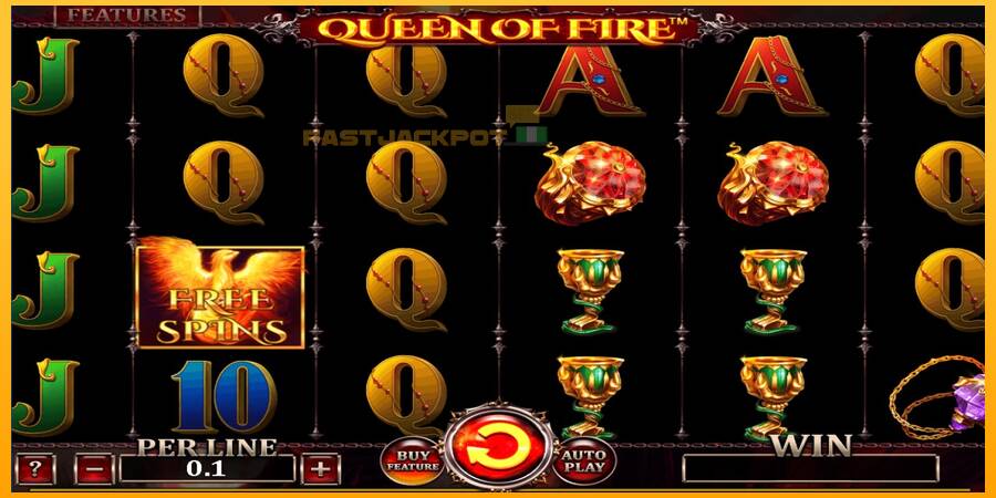 Hrací automat: Queen Of Fire - Expanded Edition s reálnou šancou na výhru