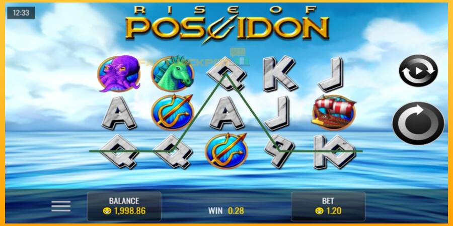 Hrací automat: Rise of Poseidon s reálnou šancou na výhru