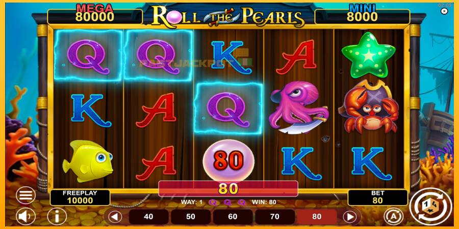 Hrací automat: Roll The Pearls Hold & Win s reálnou šancou na výhru