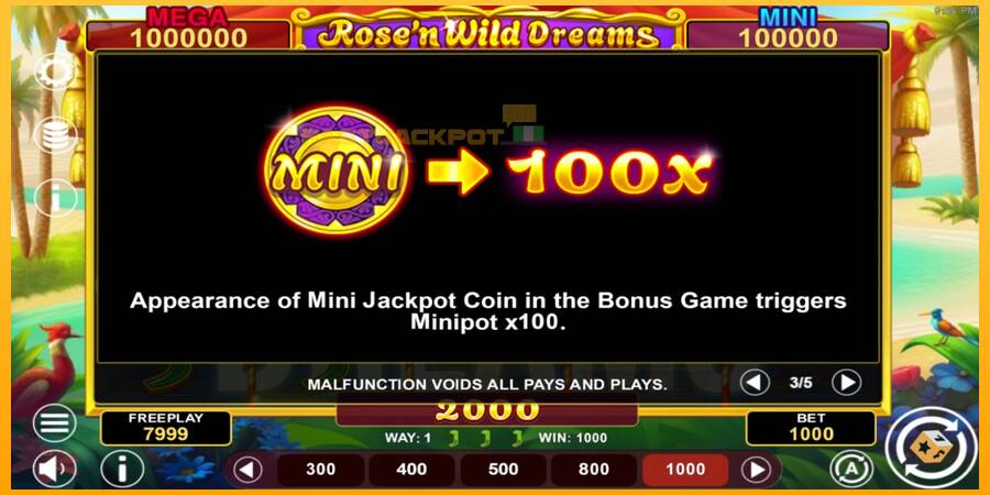 Hrací automat: Rose’n Wild Dreams Hold & Win s reálnou šancou na výhru