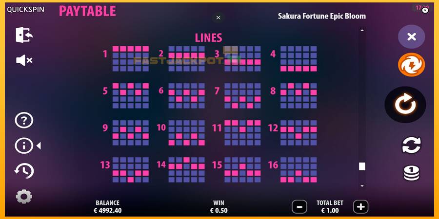 Hrací automat: Sakura Fortune Epic Bloom s reálnou šancou na výhru