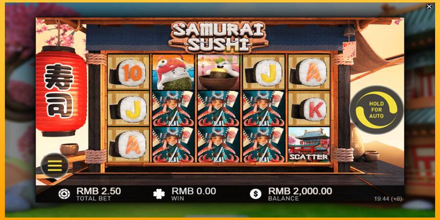 Hrací automat: Samurai Sushi s reálnou šancou na výhru