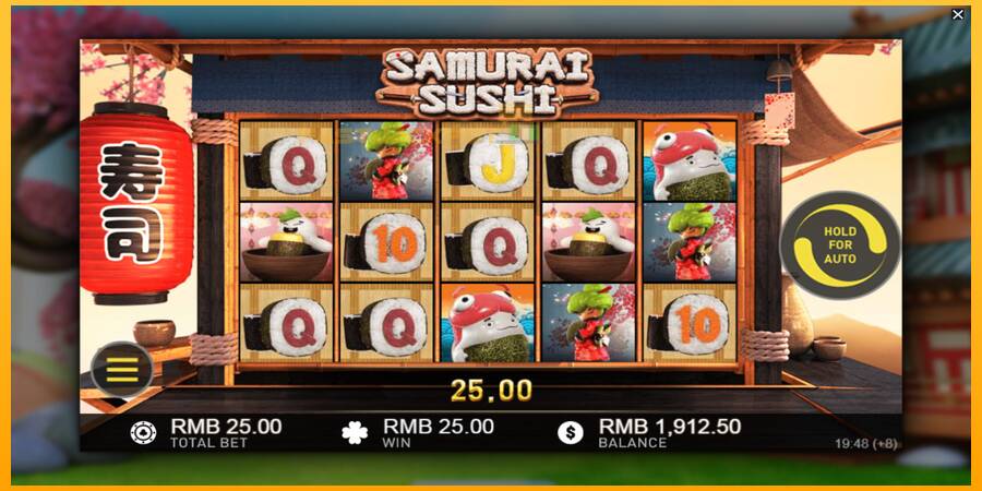 Hrací automat: Samurai Sushi s reálnou šancou na výhru