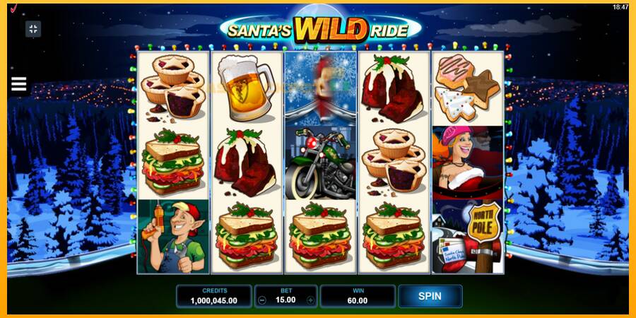 Hrací automat: Santas Wild Ride s reálnou šancou na výhru