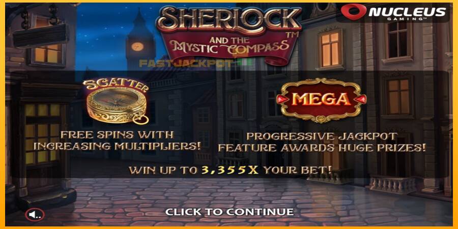 Hrací automat: Sherlock and the Mystic Compass s reálnou šancou na výhru