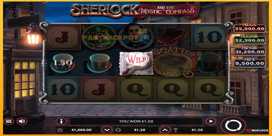 Hrací automat: Sherlock and the Mystic Compass s reálnou šancou na výhru