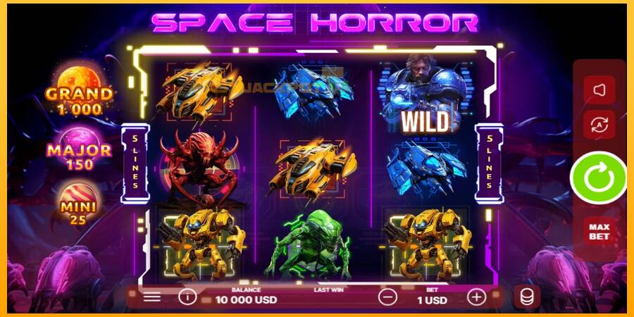 Hrací automat: Space Horror s reálnou šancou na výhru