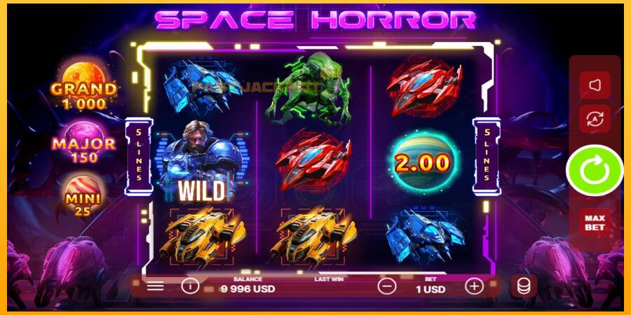 Hrací automat: Space Horror s reálnou šancou na výhru