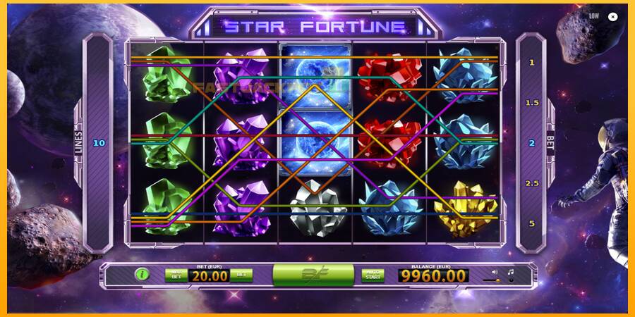 Hrací automat: Star Fortune s reálnou šancou na výhru