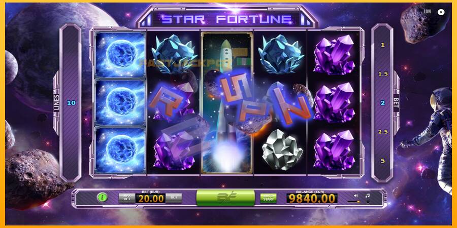 Hrací automat: Star Fortune s reálnou šancou na výhru