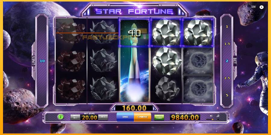 Hrací automat: Star Fortune s reálnou šancou na výhru