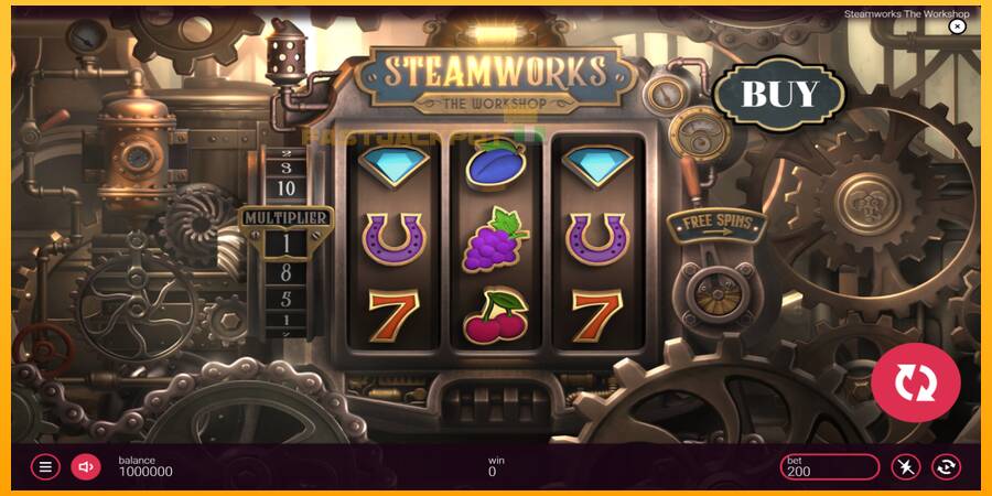 Hrací automat: Steamworks - The Workshop s reálnou šancou na výhru