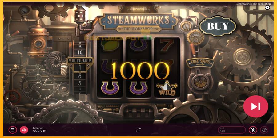 Hrací automat: Steamworks - The Workshop s reálnou šancou na výhru