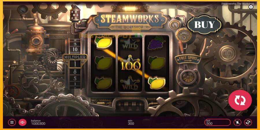 Hrací automat: Steamworks - The Workshop s reálnou šancou na výhru