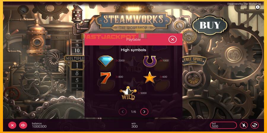 Hrací automat: Steamworks - The Workshop s reálnou šancou na výhru