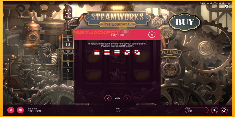 Hrací automat: Steamworks - The Workshop s reálnou šancou na výhru