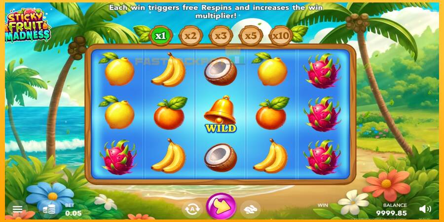 Hrací automat: Sticky Fruit Madness s reálnou šancou na výhru