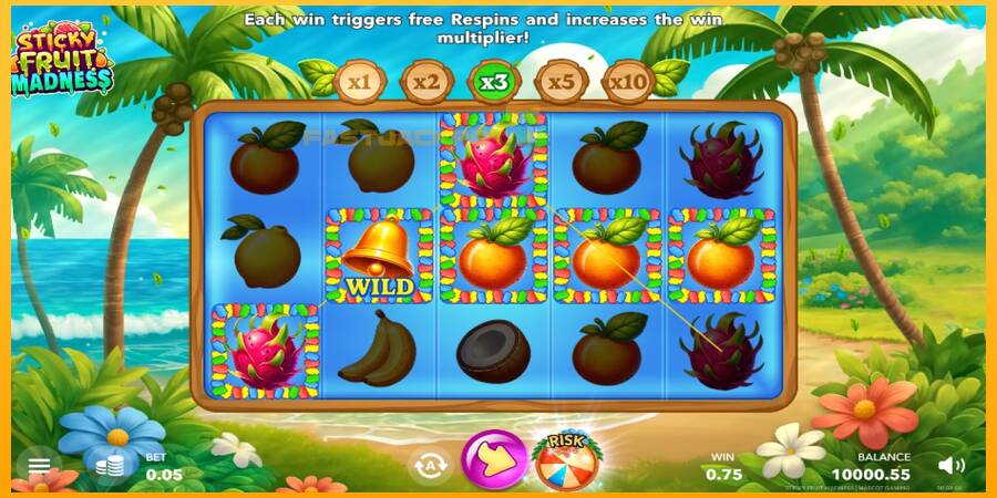 Hrací automat: Sticky Fruit Madness s reálnou šancou na výhru