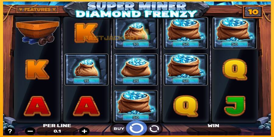 Hrací automat: Super Miner - Diamond Frenzy s reálnou šancou na výhru