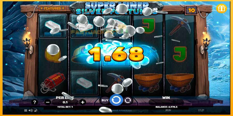 Hrací automat: Super Miner Silver Fortunes s reálnou šancou na výhru