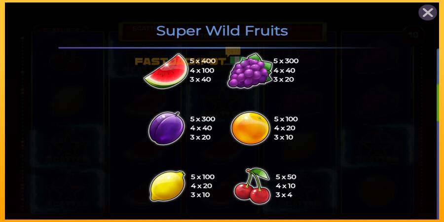 Hrací automat: Super Wild Fruits s reálnou šancou na výhru