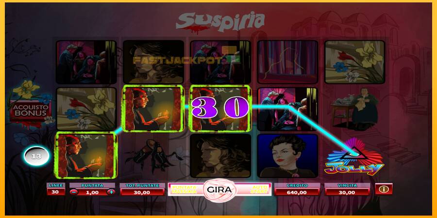 Hrací automat: Suspiria s reálnou šancou na výhru