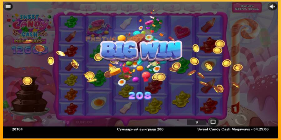 Hrací automat: Sweet Candy Cash Megaway s reálnou šancou na výhru