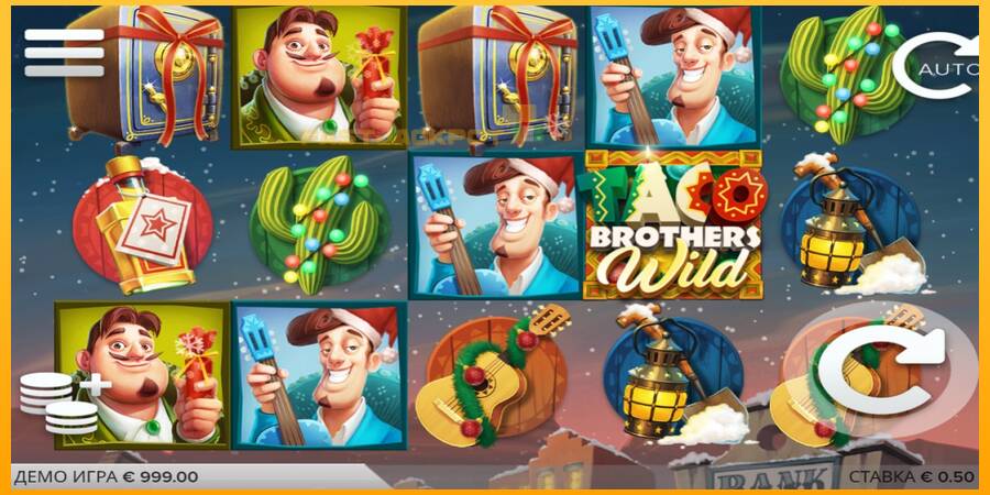 Hrací automat: Taco Brothers Saving Christmas s reálnou šancou na výhru