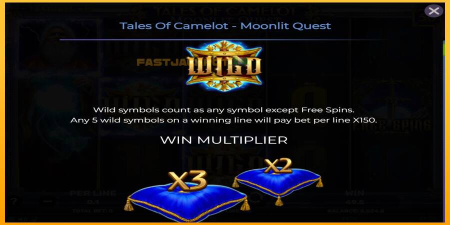 Hrací automat: Tales of Camelot - Moonlit Quest s reálnou šancou na výhru