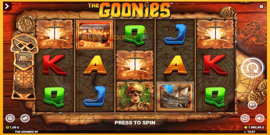 Hrací automat: The Goonies Deluxe Rapid Fire Jackpots s reálnou šancou na výhru