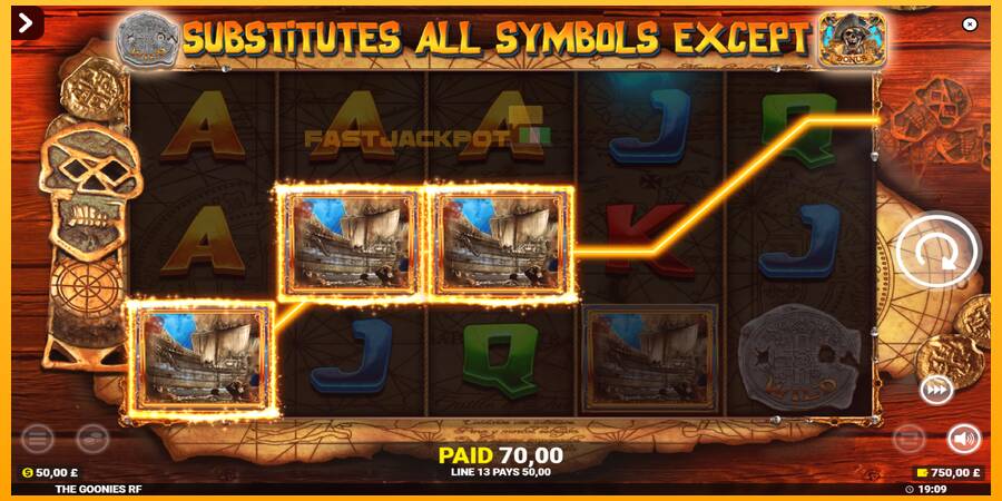 Hrací automat: The Goonies Deluxe Rapid Fire Jackpots s reálnou šancou na výhru