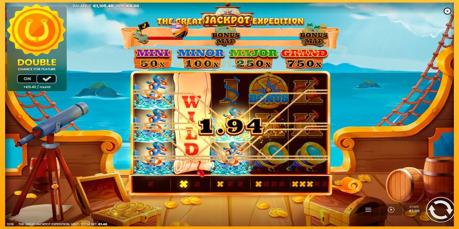 Hrací automat: The Great Jackpot Expedition s reálnou šancou na výhru