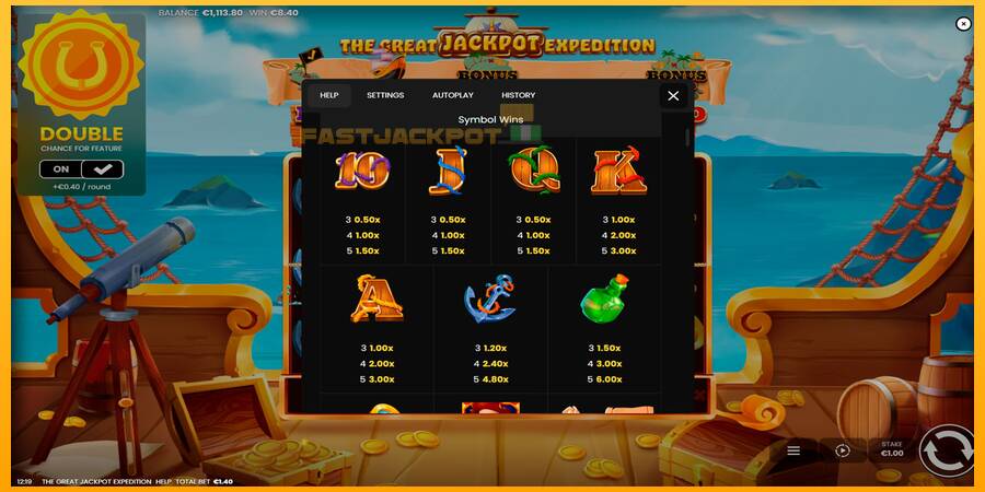 Hrací automat: The Great Jackpot Expedition s reálnou šancou na výhru