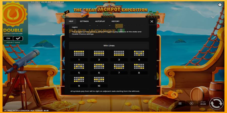 Hrací automat: The Great Jackpot Expedition s reálnou šancou na výhru