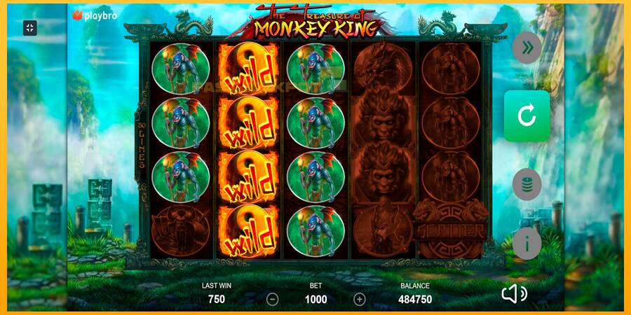 Hrací automat: The Monkey King s reálnou šancou na výhru