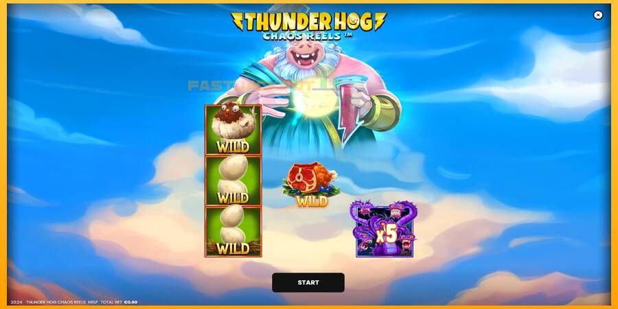 Hrací automat: Thunder Hog Chaos Reels s reálnou šancou na výhru