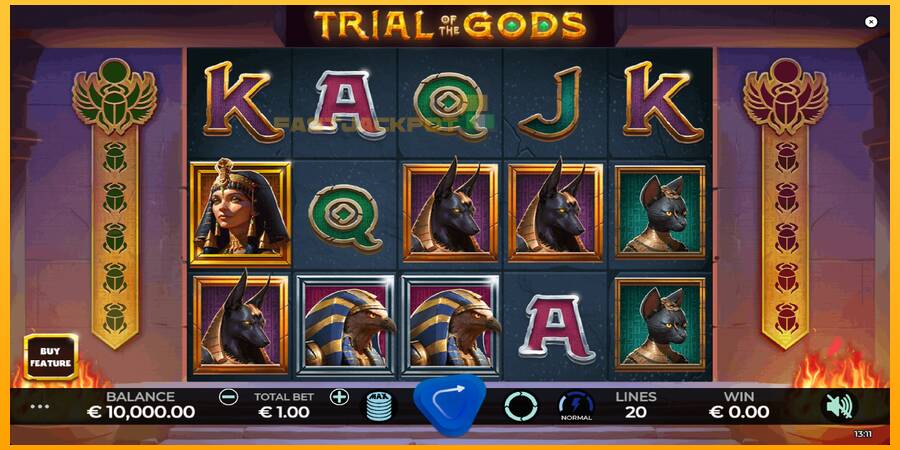 Hrací automat: Trial of the Gods s reálnou šancou na výhru