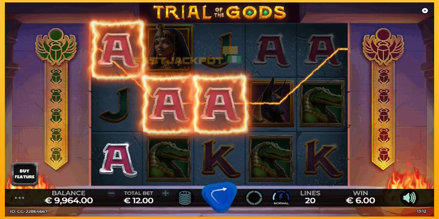 Hrací automat: Trial of the Gods s reálnou šancou na výhru