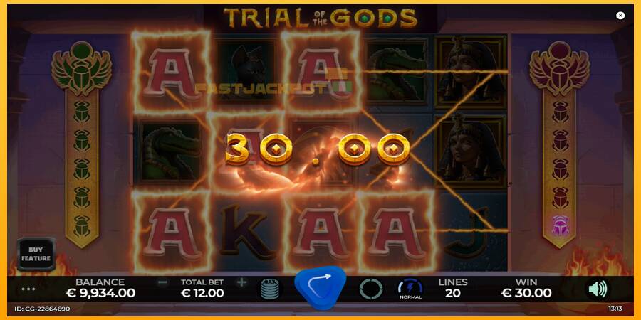 Hrací automat: Trial of the Gods s reálnou šancou na výhru